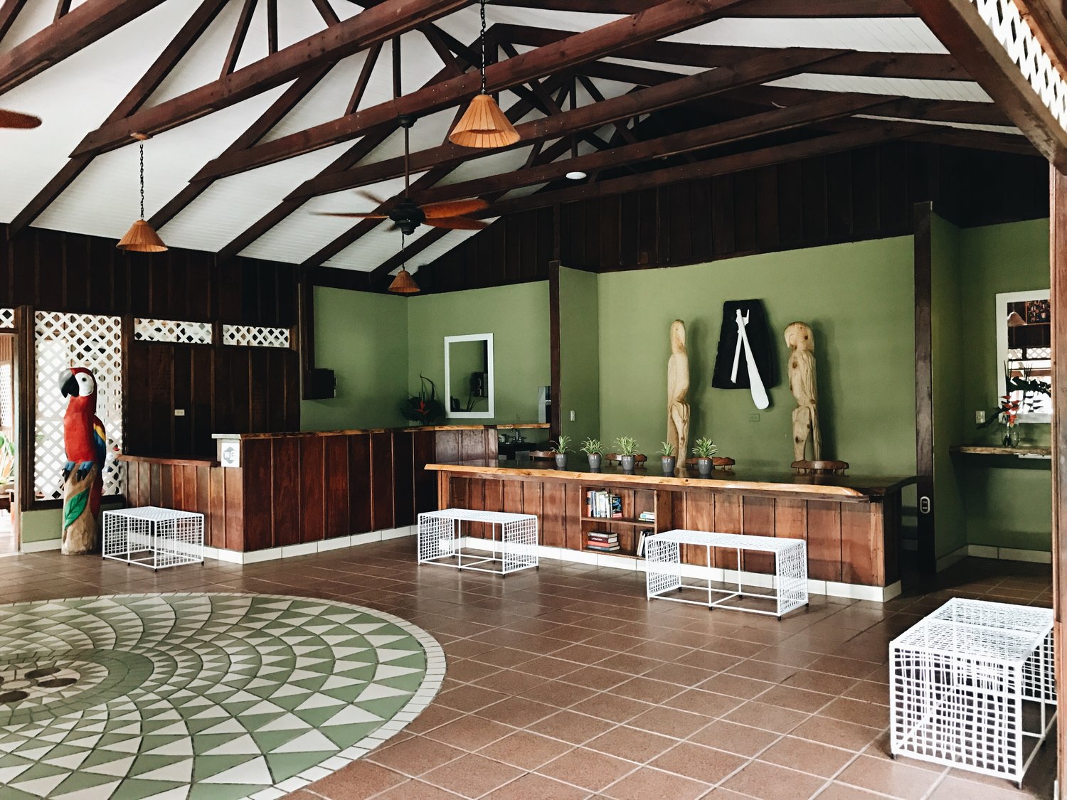 Eingangshalle Mawamba Lodge