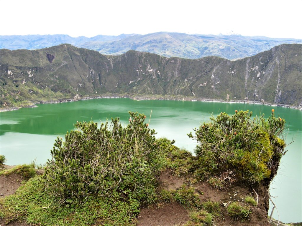 Quilotoa Lagune grün Ecuador