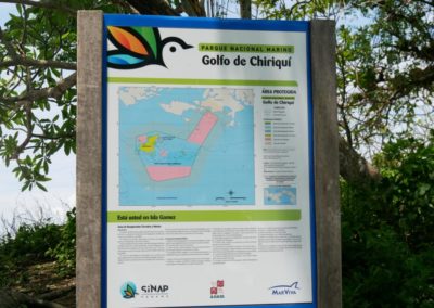 Karte Inseln Golf von Chiriqui Panama