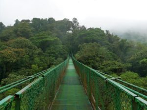 Hängebrücke Monteverde Costa Rica Gruppenreise
