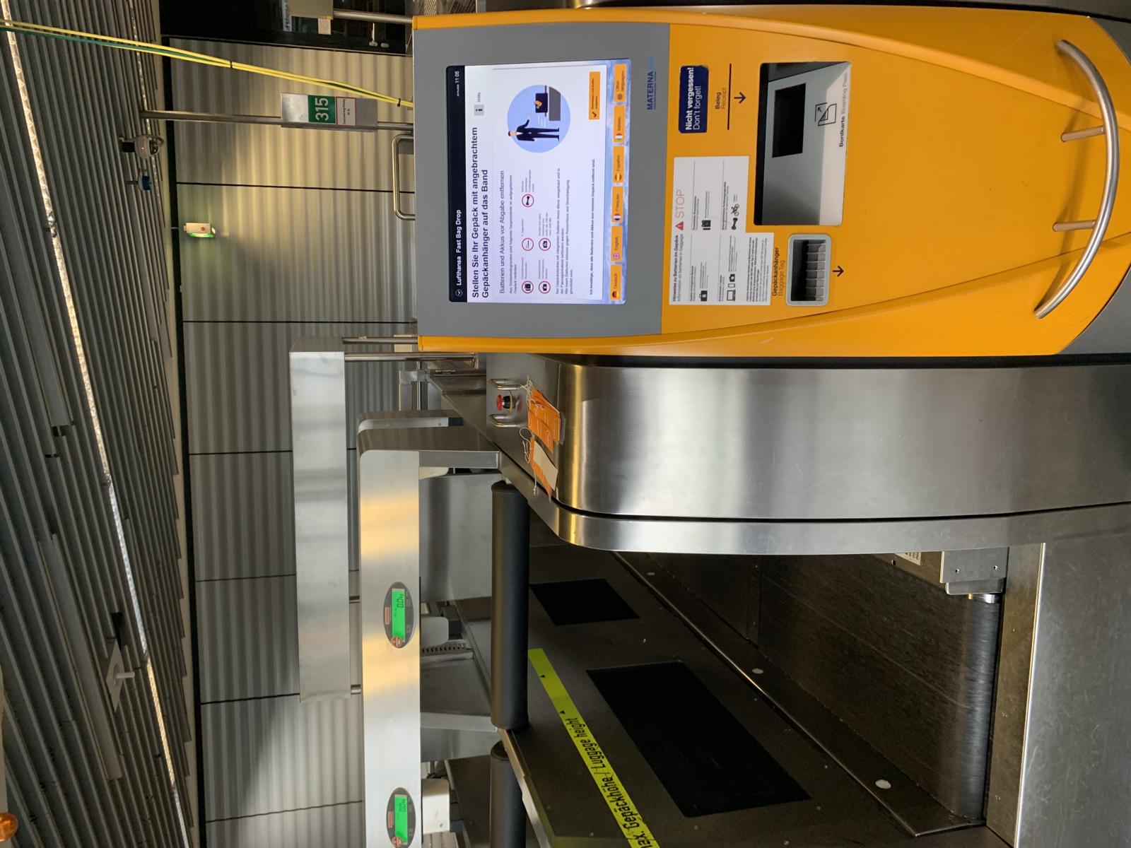 Koffercheckin Flughafen Frankfurt