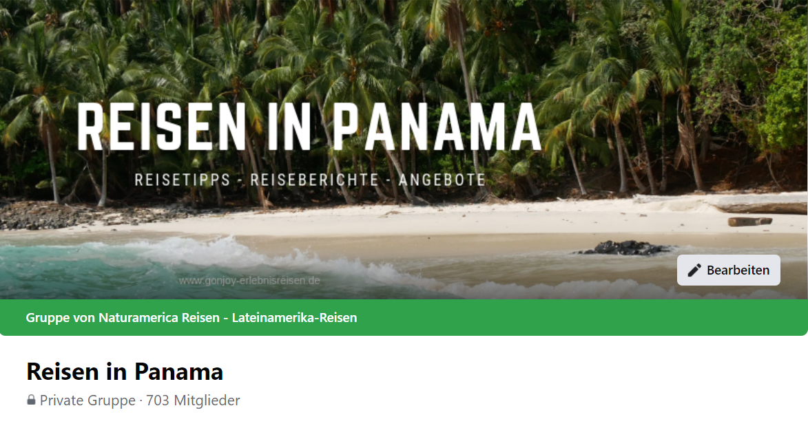 Reisen in Panama Facebookgruppe